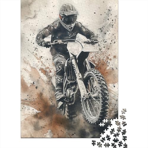 Kreuz-Country Motorcycle 1000 Stück Puzzle Für Erwachsene 1000 Stück Puzzle Für Erwachsene-Crazy Süßigkeiten-1000 Stück Puzzle Große Puzzles Kinder Lernspiel Spielzeug Geschenk Puzzel von AOREFGZZE