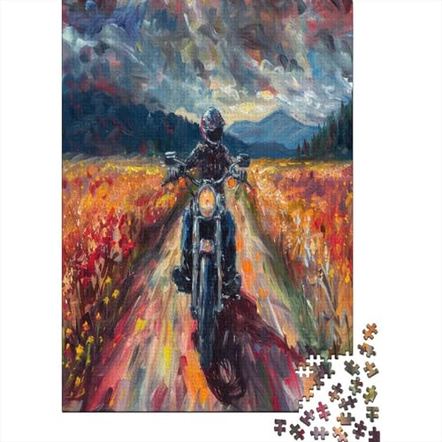 Kreuz-Country Motorcycle Puzzle 1000 Teile,Puzzle Für Erwachsene, Impossible Puzzle, Geschicklichkeitsspiel Für Die Ganze Familie,Puzzle Farbenfrohes,Puzzle-Geschenk, Puzzel 1000pcs (75x von AOREFGZZE