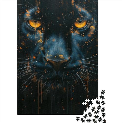 Leopard Puzzle 1000 Teile,Puzzle Für Erwachsene, Impossible Puzzle,Puzzle Farbenfrohes Legespiel,Geschicklichkeitsspiel Für Die Ganze Familie Puzzel 1000pcs (75x50cm) von AOREFGZZE