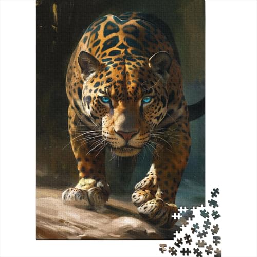 Leopard Puzzle 1000 Teile Puzzle Für Erwachsene Und Kinder Ab 14 Jahren Puzzel 1000pcs (75x50cm) von AOREFGZZE