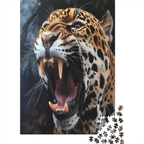 Leopard Puzzle 1000 Teile Puzzle Für Erwachsene Und Kinder Ab 14 Jahren Puzzel 1000pcs (75x50cm) von AOREFGZZE