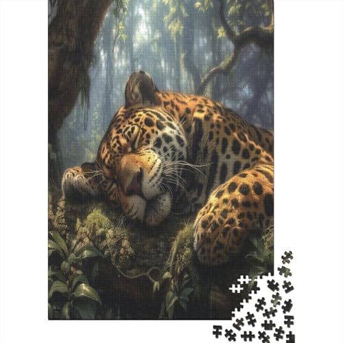 Leopard Puzzlespiel 1000 Teile Puzzles Für Erwachsene Lernspiel Herausforderung Spielzeug 1000 Teile Puzzles Für Erwachsene Kinder Erwachsenen Puzzlespiel Puzzel 1000pcs (75x50cm) von AOREFGZZE