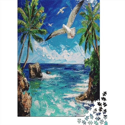 Möwenwellen Puzzle 1000 Teile Puzzle Erwachsene Schwieriges Schwer Puzzle Für Erwachsene Und Kinder Ab 14 Jahren Puzzel 1000pcs (75x50cm) von AOREFGZZE