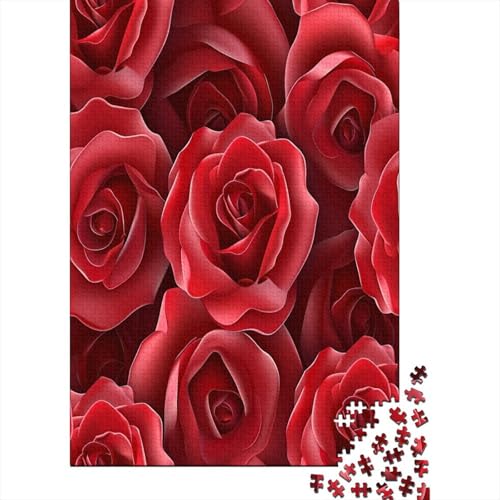 Rose 1000 Stück Puzzle Für Erwachsene 1000 Stück Puzzle Für Erwachsene-Crazy Süßigkeiten-1000 Stück Puzzle Große Puzzles Kinder Lernspiel Spielzeug Geschenk Puzzel 1000pcs (75x50cm) von AOREFGZZE