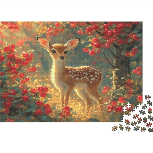 Schönes REH Jigsaw Puzzles for Adults 1000 Piece Die Syphilis sind im Wald Challenging GameSustainable Puzzle for AdultsWooden ToyGreat Gift for Adultsfor Adults & Kids Age 12 Years Up 1000pcs (75 von AOREFGZZE