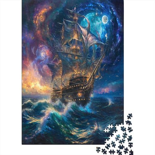 Segelboot 1000 Teile Puzzle Für Erwachsene, Hochwertige Recycelbare Materialien Und Druck Puzzlespiel, Familienspiel, Geschenk Für Liebhaber Oder Freunde Puzzel 1000pcs (75x50cm) von AOREFGZZE