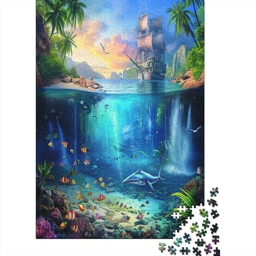 Segelboot Puzzle 1000 Teile, Erwachsene, Klassische Puzzle, Impossible Puzzle,Geschicklichkeitsspiel Für Die Ganze Familie Erwachsenenpuzzle Ab 14 Jahren Puzzel 1000pcs (75x50cm) von AOREFGZZE