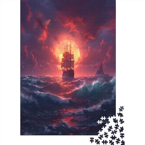 Segelboot Puzzle 1000 Teile,Puzzle Für Erwachsene, Impossible Puzzle, Geschicklichkeitsspiel Für Die Ganze Familie,Puzzle Farbenfrohes,Puzzle-Geschenk,Raumdekoration Puzzel 1000pcs (75x50cm) von AOREFGZZE