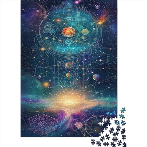 Sonne Mond 1000 Stück Puzzles Für Erwachsene Teenager Stress Abbauen Familien-Puzzlespiel 1000-teiliges Puzzle Kinder Lernspiel Spielzeug Geschenk Puzzel 1000pcs (75x50cm) von AOREFGZZE