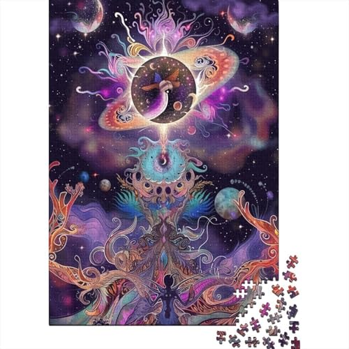 Sonne Mond Puzzle 1000 Teile Erwachsener Kniffel Spaß Für Die Ganze Familie - Abwechslungsreiche 1000 Puzzleteilige Motive Puzzlespiel Erwachsene, Puzzel 1000pcs (75x50cm) von AOREFGZZE