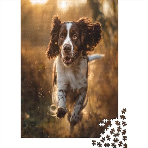 Springer Spaniel Puzzle 1000 Teile Für Erwachsene Und Kinder Ab 14 Jahren Für Stressabbauer Puzzel 1000pcs (75x50cm) von AOREFGZZE