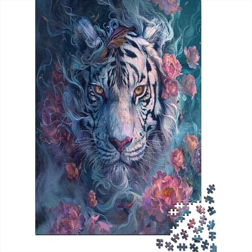 Tiger Puzzle 1000 Teile Puzzle Für Erwachsene Und Kinder Ab 14 Jahren,Puzzlespiel Erwachsenen Puzzlespiel Puzzel 1000pcs (75x50cm) von AOREFGZZE