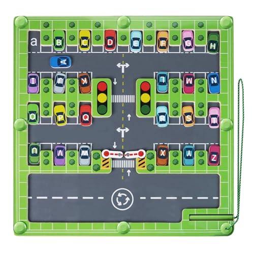 AOTISBAO Magnetisches Alphabet Labyrinth Brett Holz Vorschule Montessori Spielzeug Alphabet Puzzle Feine Motor Spielzeug Portable Alphabet Lernspielzeug für 3+ Jahre alte Jungen Mädchen von AOTISBAO