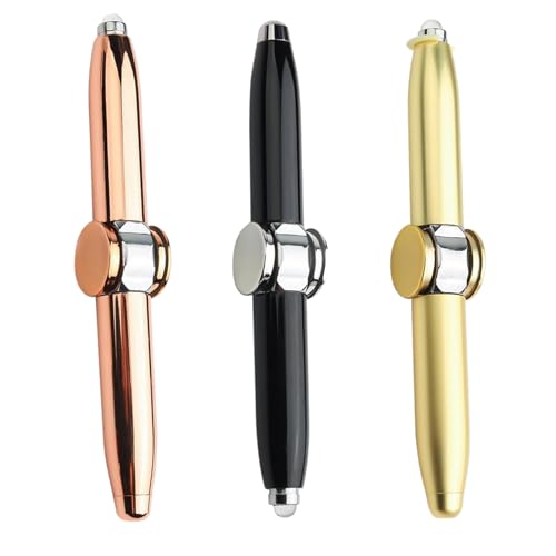 3 Stück Fidget Pen Adhs Stift Spinning Pen Pen Spinning Pen Spinning Pens Fingerspitzen-Gyrostift Mit LED-Licht Schreibgerät Praktischer Fingerspitzenstift Leuchtende Spitze Kugelschreiber 3 Stück Fidget Pen Adhs Stift Spinning Pen Pen Spinning Pen Spinning Pens Fingerspitzen-Gyrostift Mit LED-Licht Schreibgerät Praktischer Fingerspitzenstift Leuchtende Spitze Kugelschreiber von AOUZOVLI