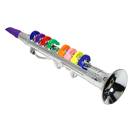Plastikspielzeug-Klarinette für Kinder und Kleinkinder, Saxophon-Blasmusikinstrument – ​​ideal für die Entwicklung von Fähigkeiten und Spaß Am Lernen von AOWINHIT