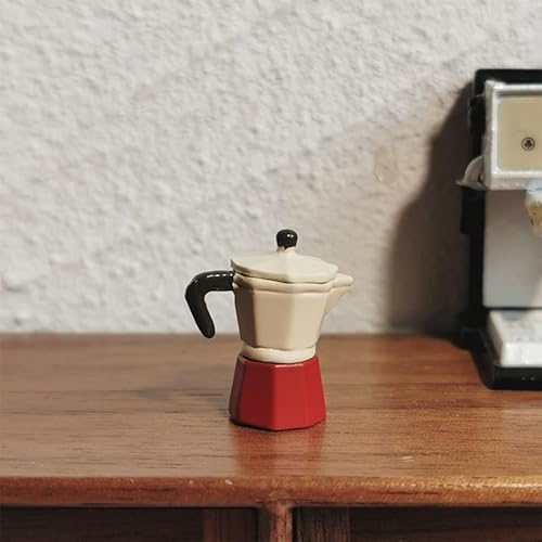 1:12 Miniatur Puppenhaus Kaffee Maschine Modell Küchen Dekoration Spielset Vorgeben Spiel Spielzeug Puppenhaus Verzierungen von AOYEAH