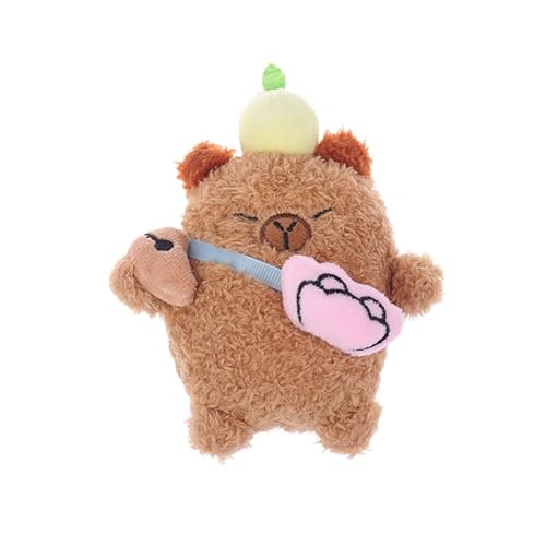 AOYEAH Capybara Plüsch Tier Schlüssel anhänger Cartoon Monkey Soft Gefüllte Puppe Anhänger Autos CHL üssel Ring Rucksack Tasche Dekor Geschenk von AOYEAH