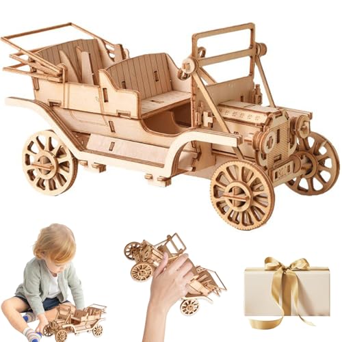 3D -Puzzle mit klarer Anweisung 10x6.9 '' DIY Holz 3D Modellauto Kits Puzzle Easy Setup 3D -Holzrätsel Bildungsgeschenk für Handwerksliebhaber und Hobbyisten 3D -Rätsel von AOpghY