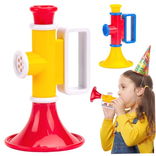 AOpghY 2pcs Trompetenspielzeug, ABS -Plastik -Trompete für Kinder, Sound Teaching Tool 5x3 Tragbares Trompeteninstrument mit 2 Soundeffekten Kinderunterhaltungsprodukte von AOpghY