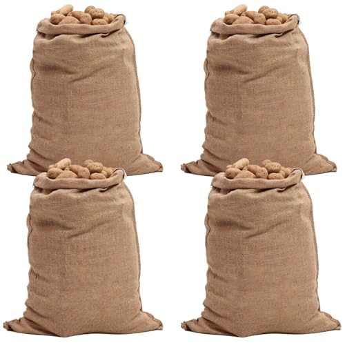 AOpghY 4pcs Sackleinenbeutel 39.4x23.6 'Flex wiederverwendbarer Kartoffelsack zum Pflanzen und Ernte von Sack -Rennsäcken für Kinder und Erwachsene Partys Aktivitäten Spielzeug und Spiele von AOpghY