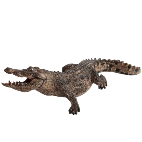 AOpghY Alligatorspielzeug für Kinder, Plastik -Krokodilspielzeug mit beweglicher Mund, realistische Alligatorfiguren, wasserdichte Alligatorstatue für Terrasse, Rasenstoffe von AOpghY
