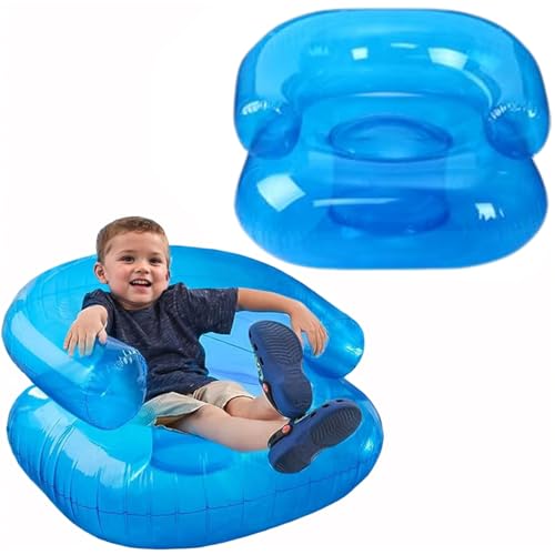 AOpghY Aufblasbarer Stuhl für Kinder, 2pcs PVC -Blow -Up -Stühle, aufblasbare Couch mit 2 Lüftungsöffnungen, tragbare Luftcouches für das Erlernen von Camping Beach Party Blow -up -Stühle für Kinder von AOpghY