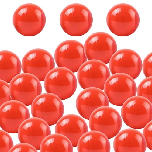 AOpghY Bingokugeln 50pcs hohlen PP 1,57 Zoll Lotteriekugeln Glatte lebhafte Gewinnspielkugeln runde Lotteriekugeln für Lotteriekugelmaschinenparty, Red Toys & Games von AOpghY