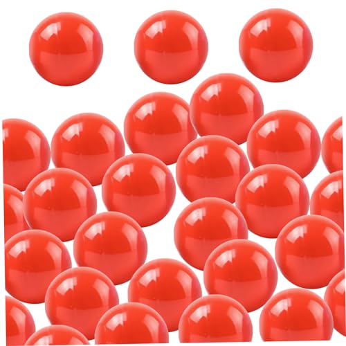 AOpghY Bingokugeln 50pcs hohlen PP 1,57 -Zoll -Lotteriekugeln Glatte lebhafte Gewinnspielkugeln runde Lotteriekugeln für Lotteriekugelmaschinenparty, rote Spielzeug und Spielvorräte von AOpghY