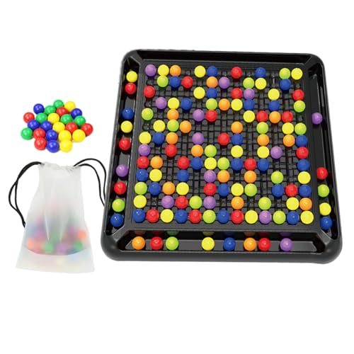 AOpghY Brettspiele für Kleinkinder, Brettspiele der Regenbogenballstrategie, Schachbrettlernspielzeug mit 168 Regenbogenball, kreative Tabletop Family Games Party Games RCADE und Tischspiele von AOpghY