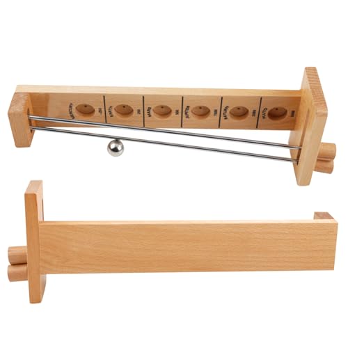 AOpghY Fang den Mond, 2 Stück, 30 cm, Holz-Tischspiele mit Metallkugeln und -stäben, Balancier-Entwicklungsstangenspiele für Kinder, Spielzeug und Spiele für Erwachsene von AOpghY