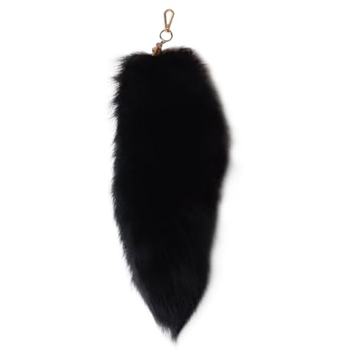 AOpghY Faux Therian Tail, 15-15,8 Zoll Fuchs Schwanzschlüsselkette, modische Flauschige pelzige Schwanz, wunderschöner Faux-Pelz-Schwanz-Cosplay-Spielzeugsty von AOpghY