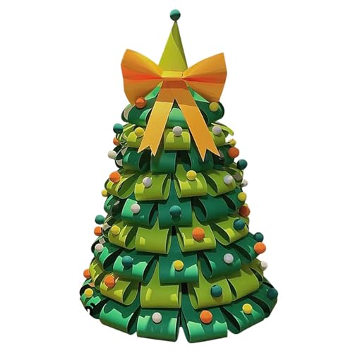 AOpghY Filz Weihnachtsbaum für Kinder 3D DIY Kleinkind Weihnachtsbaum 47,2 Zoll Kinder Weihnachtsbaum mit Haarball- und Bogen Weihnachtsdekorationen Kinderunterhaltungsprodukte von AOpghY