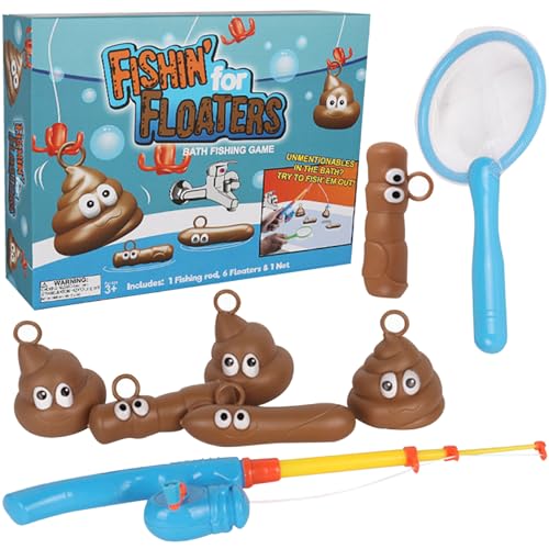 AOpghY Fischen für Floaters Spiel 1 Set Cartoon süßes Poop-Spiel Interaktive Eltern-Kind-Bad-Fischereispiel entwickelte Developmental Poop-Spielzeug für Kinder 3+ Spielzeug & Spiele von AOpghY