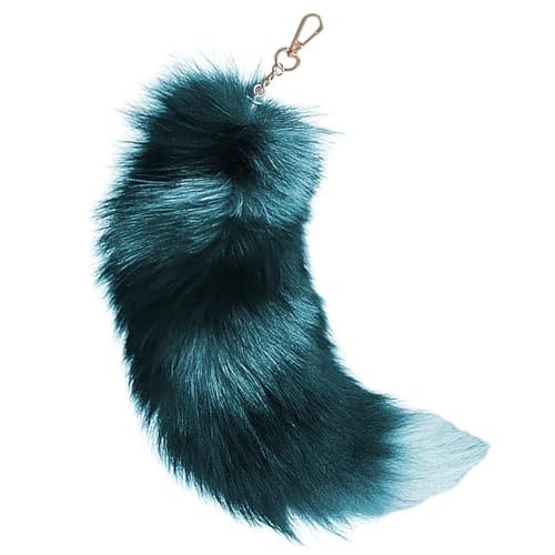 AOpghY Fox Tail Realistic 16inch pelziger Schwanz Schlüsselbund Künstlicher Tierschwanz mit Verschluss dekorativem Therian Schwanz, Style2 Festive Masquerade Dress endet von AOpghY