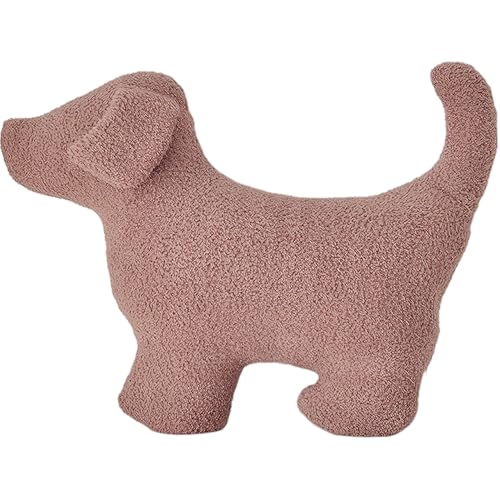 AOpghY Hundeplüsch, weiche Hundegefüllte Tiere, 18,9 x 13,8 Zoll niedliches, hundförmiges Kissen, dekorative Plüschkissen für Kinder, Sofa Stuhl Wohnkultur, Brownplush -Kissen von AOpghY