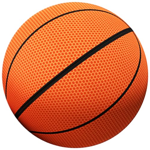 AOpghY Leiser Basketball, Größe 7 (9,5 Zoll), hochelastischer Airless-Basketball, Abnehmbarer Schaumstoff-Basketball mit Reißverschlussabdeckung für Kinder ab 6 Jahren, leiser Basketball von AOpghY