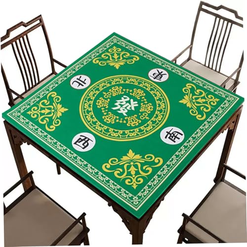 AOpghY Mahjong Mat 27.6x27.6 Polyester Mahjong Tischmatte mit klaren Druckern Mahjong -Matte für Tischkartenbrettfliesenspiele, Style 2 -Spielzeug und Spielvorräte von AOpghY