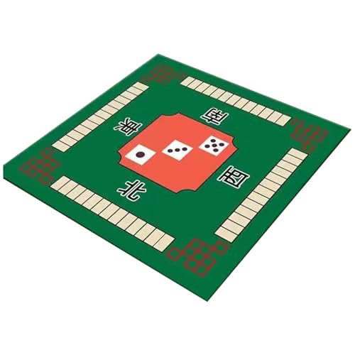 AOpghY Mahjong Mat Anti-Rutsch Mahjong Tabelle Matte 31.5x31.5 '' Rauschreduktion Mahjong Matte für Tischkleidung-resistente Mahjong-Spielmatte Green Toys und Spiele Vorräte von AOpghY