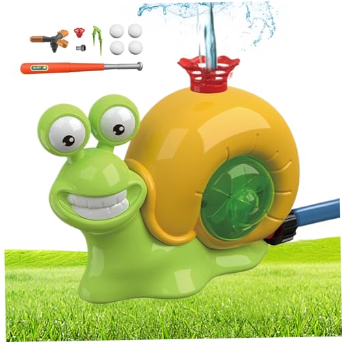 AOpghY Sprinkler für Kinder entzückender Schnecken Baseball Sprinkler mit Ball und Fledermaus Sommerkühlung Kleinkind Outdoor -Spielzeug für Garden Lawn Yard Sprinkler für Kinder von AOpghY