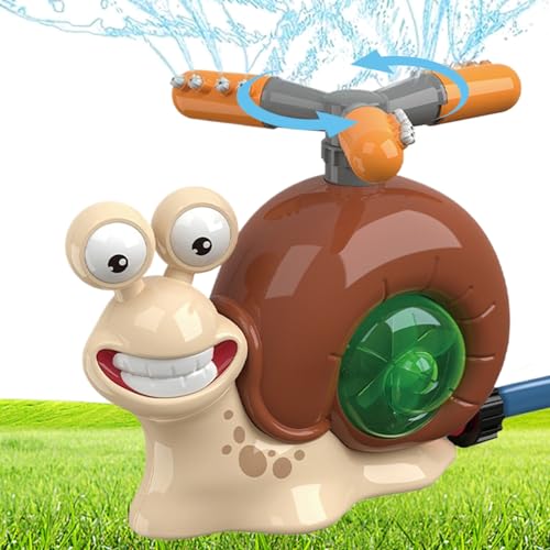 AOpghY Sprinkler für Yard Kids Snail Summer Yard Water Sprinkler 360-Grad Drehspray Spray Kleinkind Außenwasserspielzeug für Garten Rasenflügel Sprinkler für Kinder von AOpghY