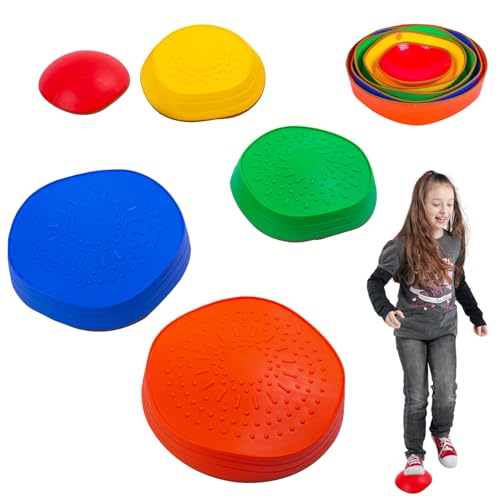 AOpghY Trittsteine ​​für Kinder 1 Set Nicht-Rutsch-Trittsteine ​​Gleichgewicht Stufen Steine ​​farbenfrohe interaktive Entwicklungsvorschulenspielzeuge für 3+ Spielzeuge und Spiele von AOpghY