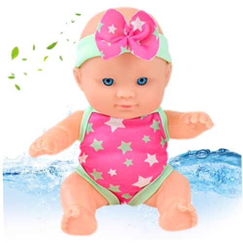 AOpghY Wasser Babypuppe wasserdichte Schwimmerpuppe schwimmende Bad Babypuppe mit beweglichen Gelenken abnehmbare Badeanzüge Schwimmen Babypuppen Geschenkstil 1 wasserdichte Schwimmerpuppe von AOpghY