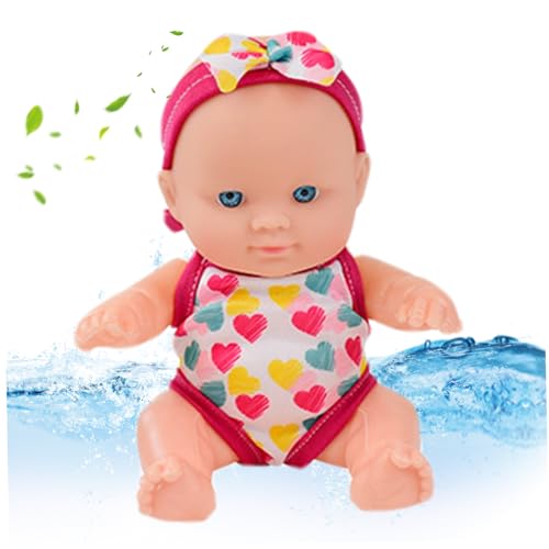 AOpghY Wasser Babypuppe wasserdichte Schwimmerpuppe schwimmende Bad Babypuppe mit beweglichen Gelenken abnehmbare Badeanzüge Schwimmen Babypuppen Geschenkstil 2 wasserdichte Schwimmerpuppe von AOpghY