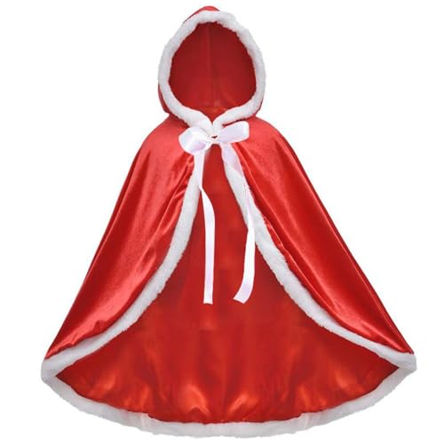 AOpghY Weihnachtskostüme für Kinder Weihnachten Cloak Red Cape Weihnachts -Outfit für Cosplay, Feiertagskostüme und Dress -up -Vorräte von AOpghY