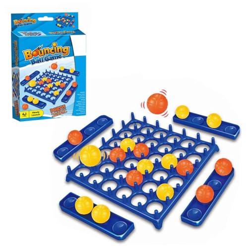 Bounce Ball Game 6x2x9 '' Kinder & Erwachsene Interactive Bouncing Ball Game einfach zu spielende Tischspiele für soziale Interaktion Stressabbau und Brettspiele für Fähigkeitenentwicklung von AOpghY