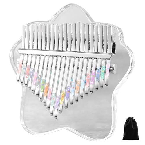 Kalimba Daumen Klavier 21 Gravierte Schlüsseln Acrylfinger Daumen Klavier mit 3 Modus leicht zu Spielen reichhaltiges Klavier Klavier für Anfänger Musiker Kalimba Thumb Piano von AOpghY