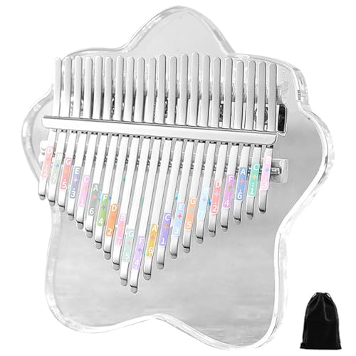 Kalimba Daumen Klavier 21 gravierte Keys Acrylfinger -Daumen Klavier mit 3 Modus Leicht zu Spielen reichhaltiges Klavier Klavier für Anfänger Musiker Kinderunterhaltungsprodukte von AOpghY