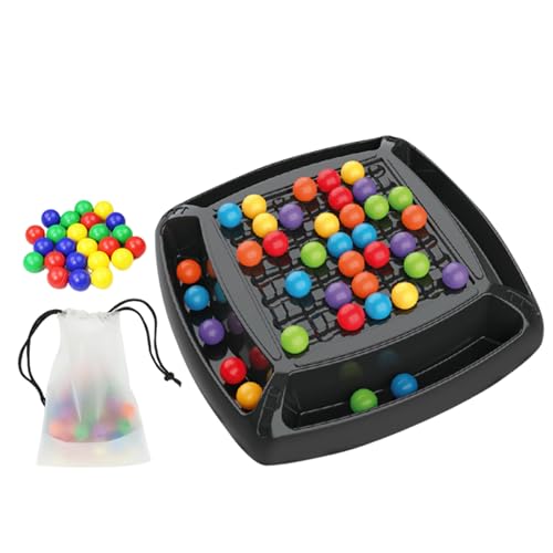 Rainbow Ball Elimination Game 2-4 Menschen Strategie Brettspiele mit 48 Regenbogenperlen Eltern-Kind-Entwicklungs-Familienbrettspielen für Kinder, Erwachsene Brettspiele von AOpghY