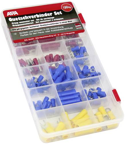 APA 29104 Quetschverbinder-Sortiment 0.25mm² 6.6mm² 1St. von APA