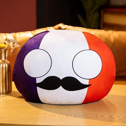 APANSHJY 30 cm Country Ball Plüschtier, Kawaii Polandball Gefüllter Plüschanhänger, for Kinder Mädchen Anime Fans Zimmerdekoration Ornament Italien(France) von APANSHJY